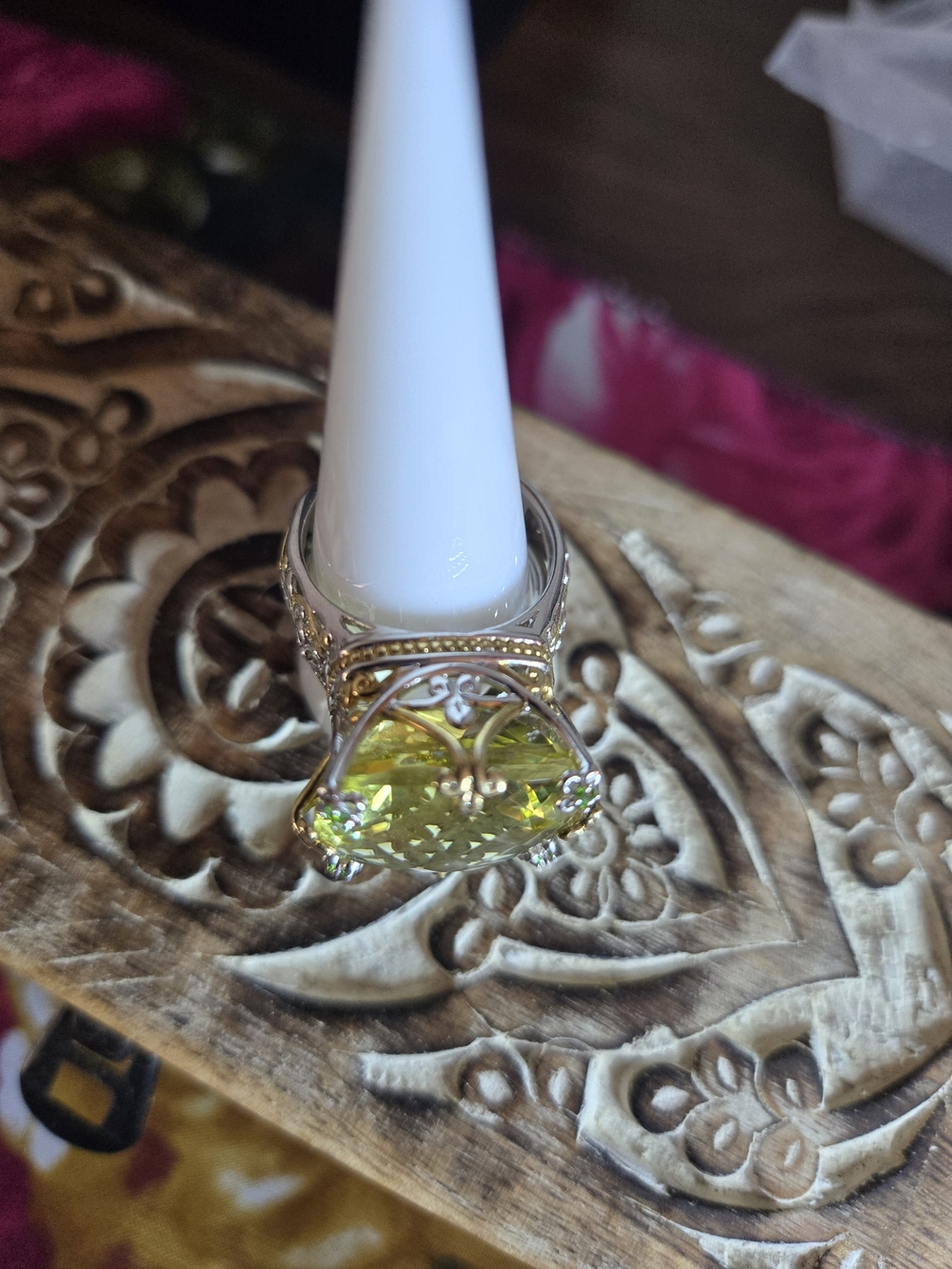 Michael Valitutti Size 10 Lemon Quartz Ring - Picture 6 of 11